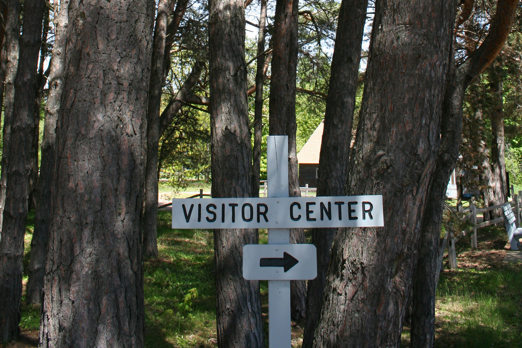 Grand Island Vistor Center Sign